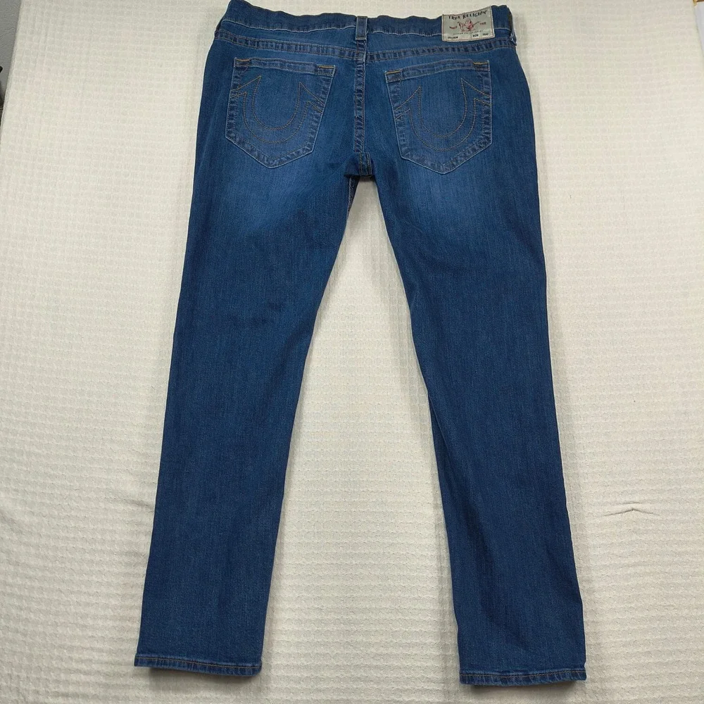 True Religion Rocco Relaxed Skinny Jeans Mens 40 Blue‎ Medium Wash Denim 112790